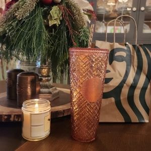 Starbucks Holiday 2021 20oz Pink Tumbler